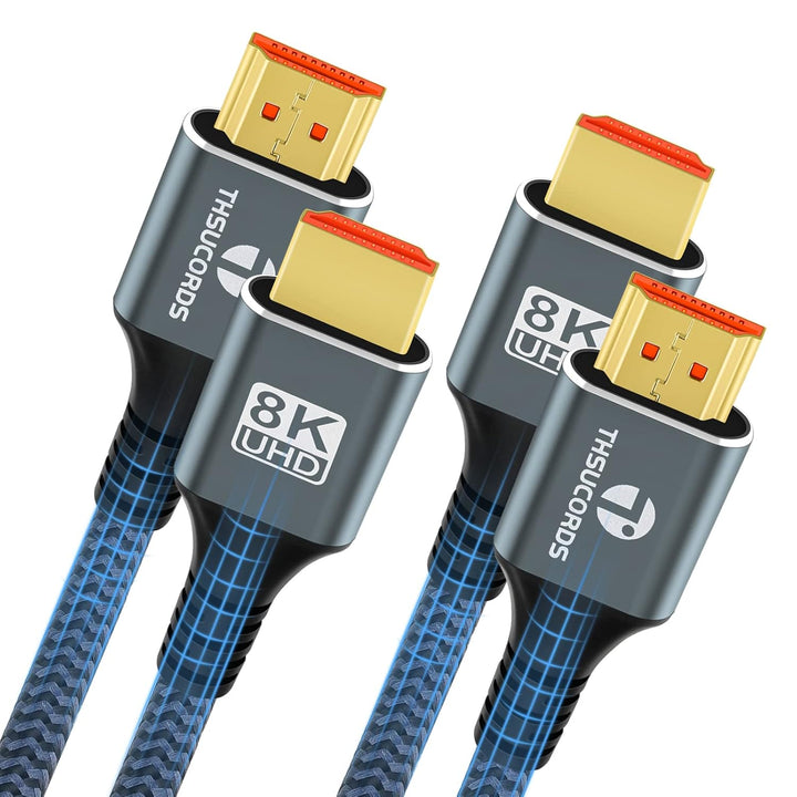 8K HDMI Kabel 2.1 5M, Hochgeschwindigkeits geflochtenes HDMI auf HDMI Kabel unterstützt 8K@60Hz, 4K@