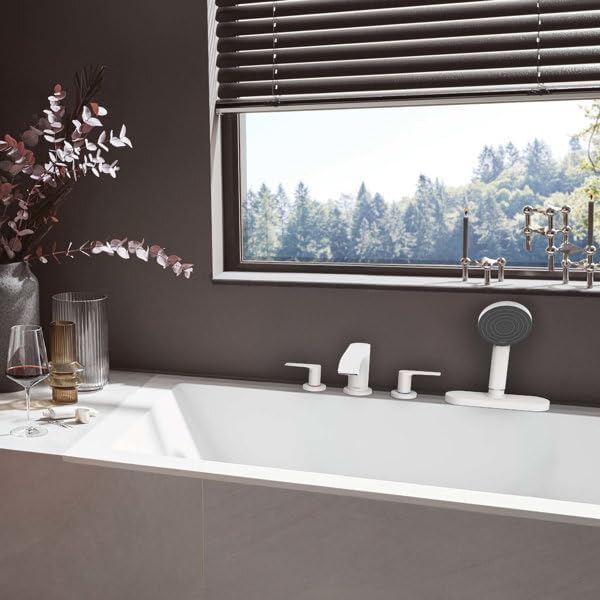 hansgrohe Wannenarmatur Vivenis, für 2 Funktionen, Mattweiss, Mattweiss