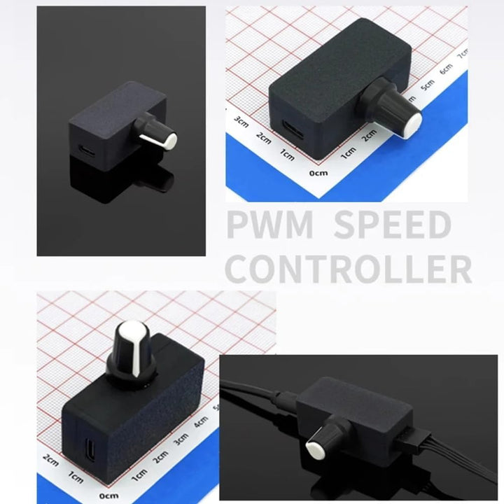 PWM-Geschwindigkeitsregler 4-Pin PWM-Lüftersteuerung PWM-Steuerung USB-TYPE-C-Stromversorgung DIY-Wa