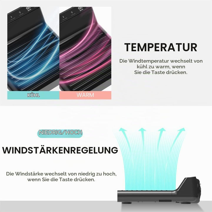 VOVO STYLEMENT BD-7700B Body &amp; Foot Dryer, Made in Korea, Temperature &amp; Wind Volume Controlled Dryer