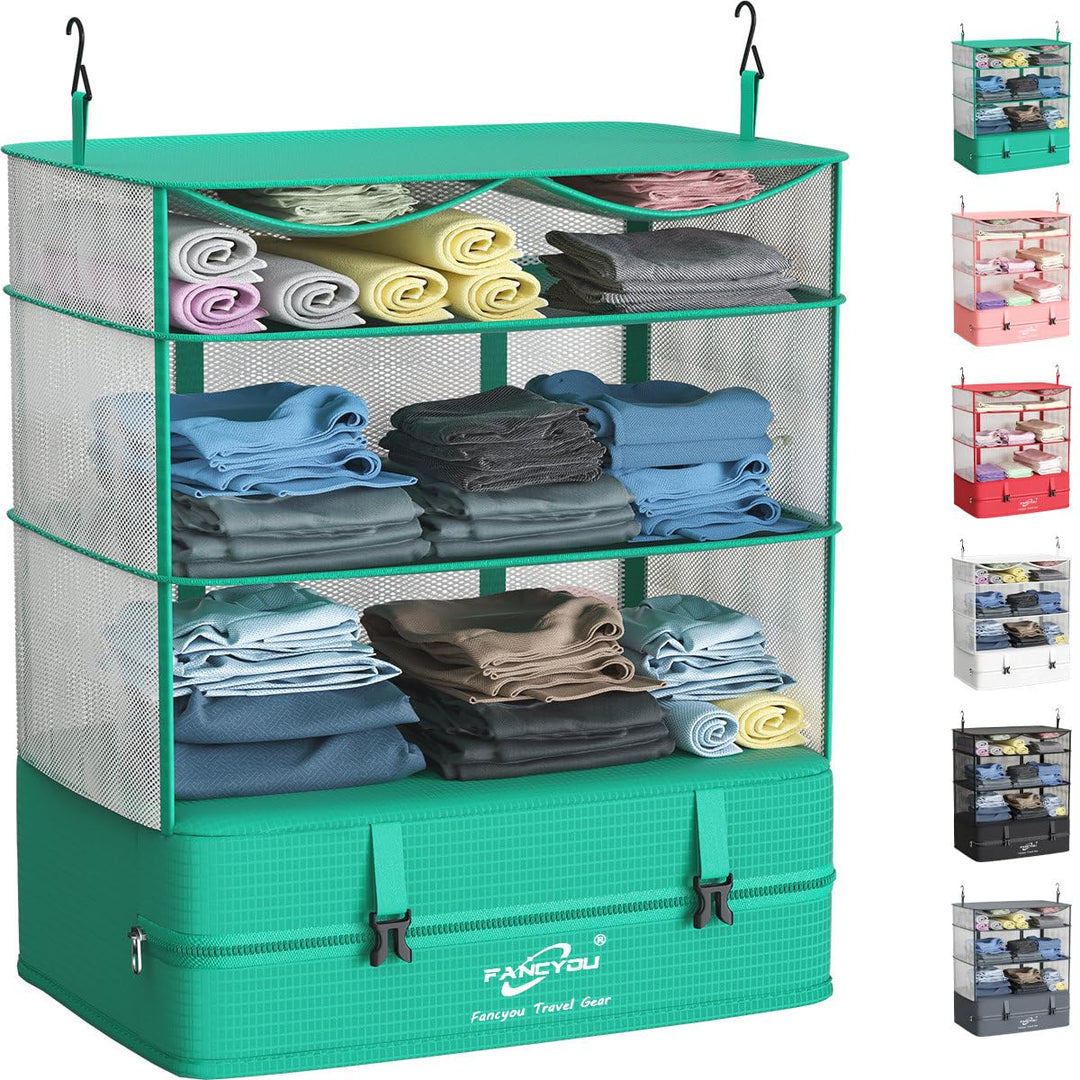 Koffer Organizer Hängende Verpackung Würfel Tragbare Schrank Regale Kompressive Reisegepäck Essentia