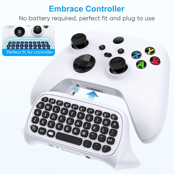 Auarte Tastatur für Xbox Series X/S, One/One X/S, Elite One/2 Controller, kabelloses Bluetooth Game