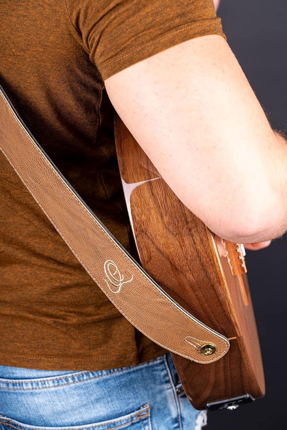 Ortega Guitars veganer Gitarrengurt längenverstellbar - Vegan Series - Akustik Gitarre / Bass, E-Git
