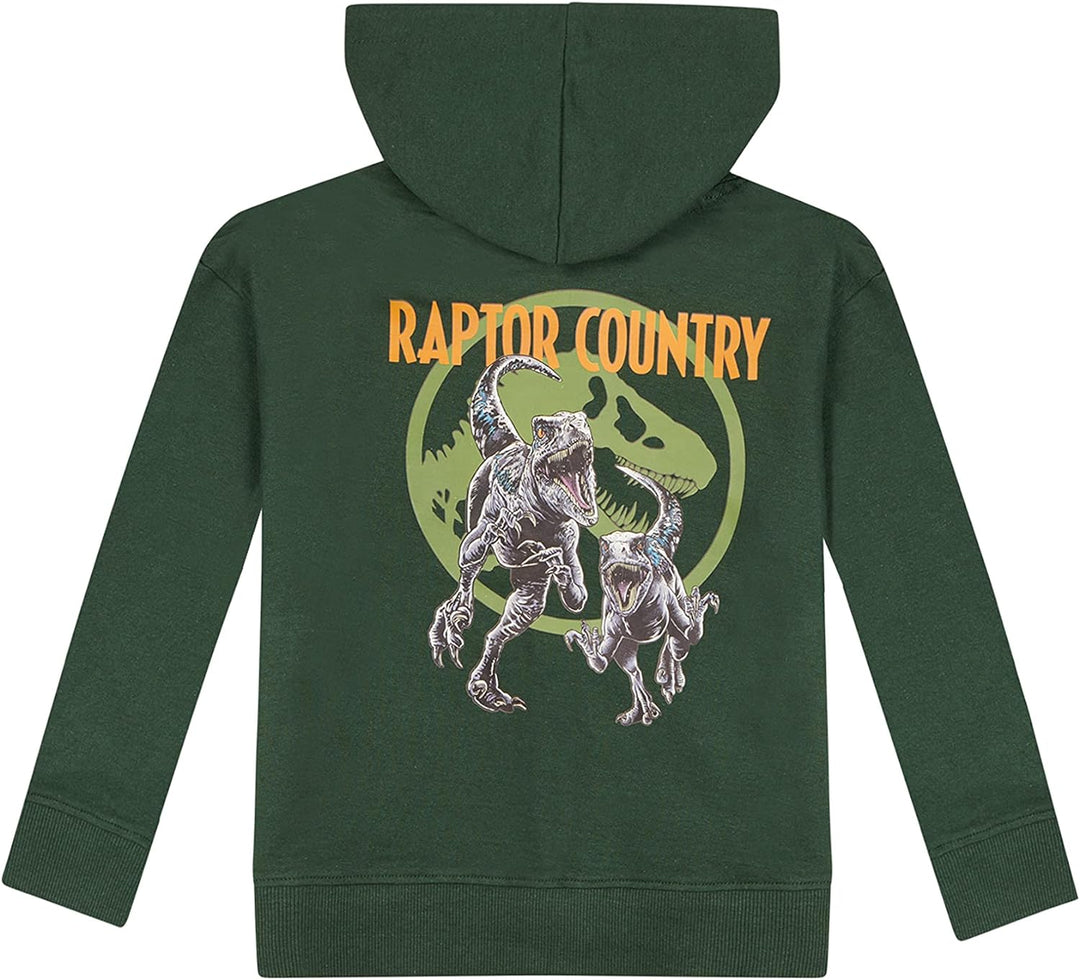 ONOMATO! Jurassic World Raptor Hunt Dino Kinder Jungen Sweatjacke Pullover-Jacke Hoodie Kapuze Kapuz
