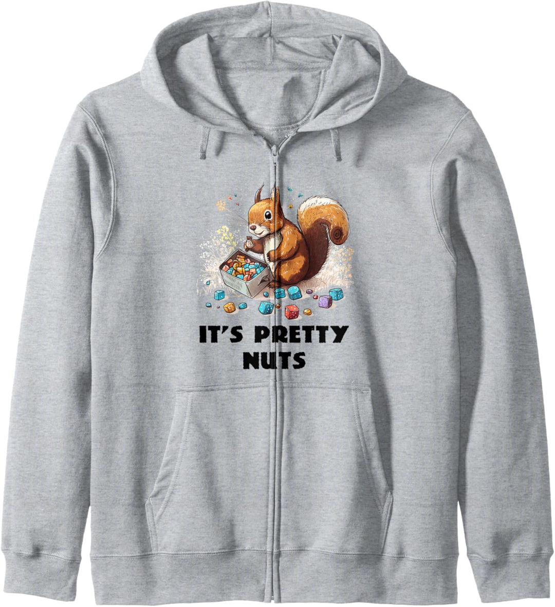 Nutty Squirrel Mistakes Schachtel Pralinen für bunte Nüsse Kapuzenjacke