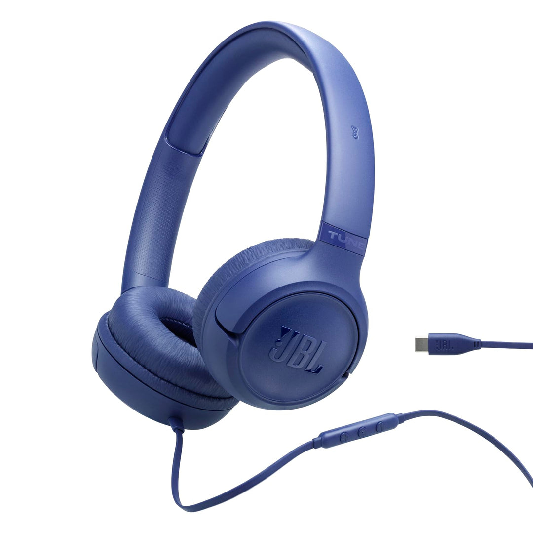 JBL Tune 530 C Comfort-Fit Wired On Ear Kopfhörer mit Mikrofon, JBL Reiner Bass-Sound, EQ-Voreinstel