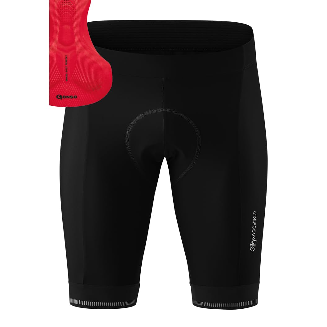 Gonso Sitivo M, Kurze Herren Fahrradhose, Mit Sitivo Comfort Sitzpolster, Hohe Bewegungselastizität