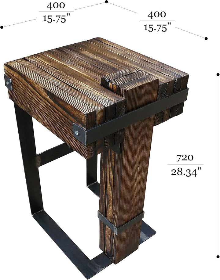 CHYRKA® Esstisch Wohnzimmertisch DROHOBYCZ Hocker Loft Vintage Bar IndustrieDesign Handmade Holz Met