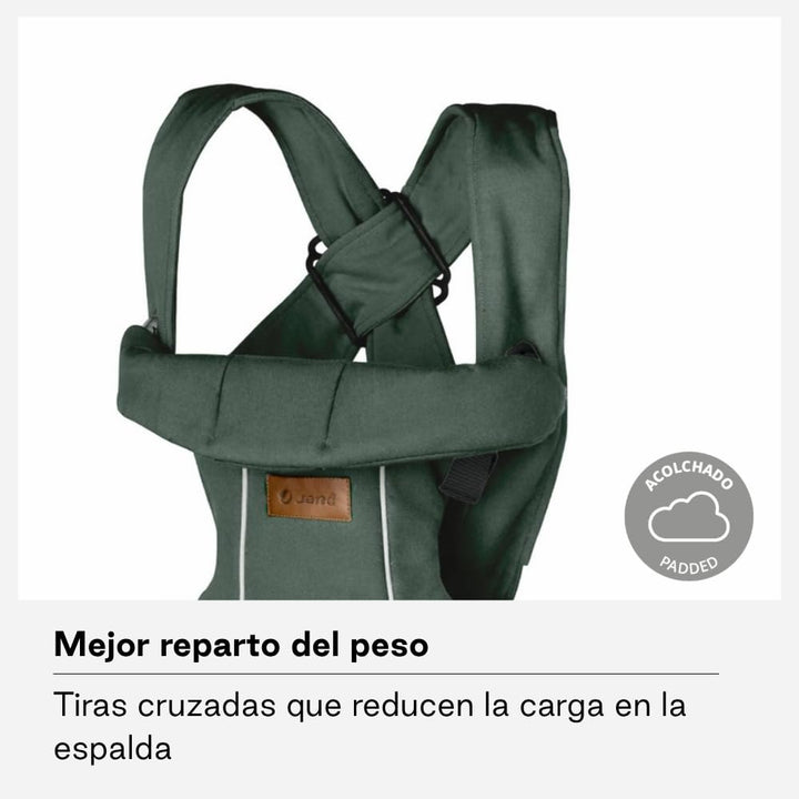 Jané Dual, ergonomische Babytrage, von Geburt bis 15 kg, 3 Positionen, atmungsaktiv und gepolstert,G