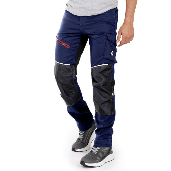 Stenso Revolt 4Stretch Arbeitshosen Männer Arbeitshose Herren mit Stretch, Verstärkten Knien, Cargot