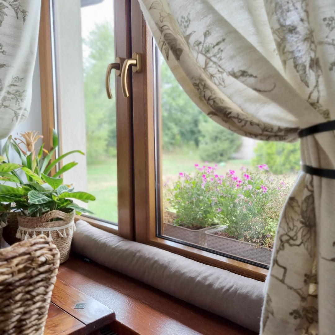 4L Textil Zugluftstopper Durchzugstopper Windstopper für Türen und Fenster Luftzugstopper für Tür Tü