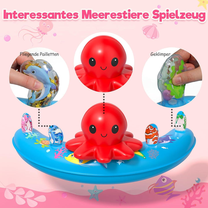 Sunrad Schwimmring Baby mit UPF50+ Sonnendach,Baby Schwimmring ab 6-36 Monate Schwimmhilfe Kinder mi