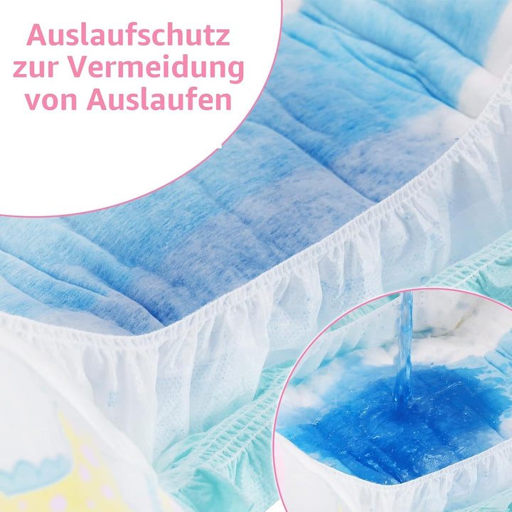 LittleForBig Verstellbarer Klettverschluss Erwachsenen Gedruckten Windeln 10 Stück - Baby Parade (X-
