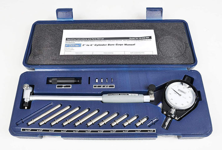 Fowler 52–646–300 15,2 cm Zylinder Zifferblatt Bohrung Gauge