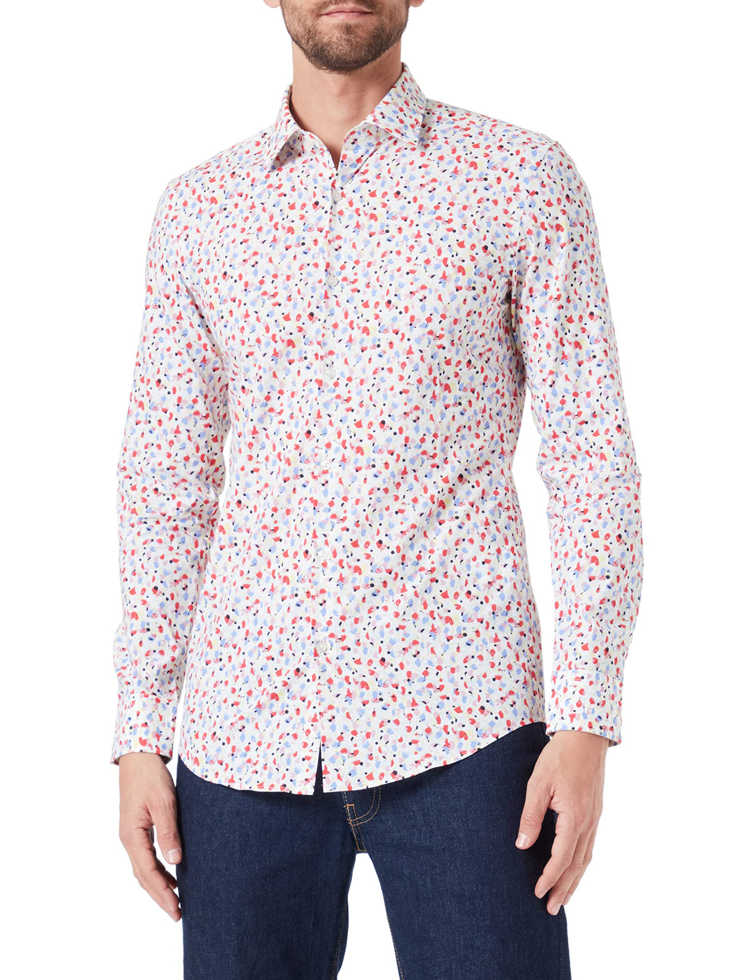 HUGO Herren Kenno 2 Shirt 46 Bright Red625, 46 Bright Red625
