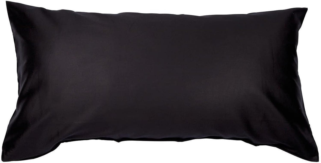Janine Mako Satin Bettwäsche Uni Colors 135 x 200 cm schwarz 135 cm x 200 cm Schwarz, 135 cm x 200 c