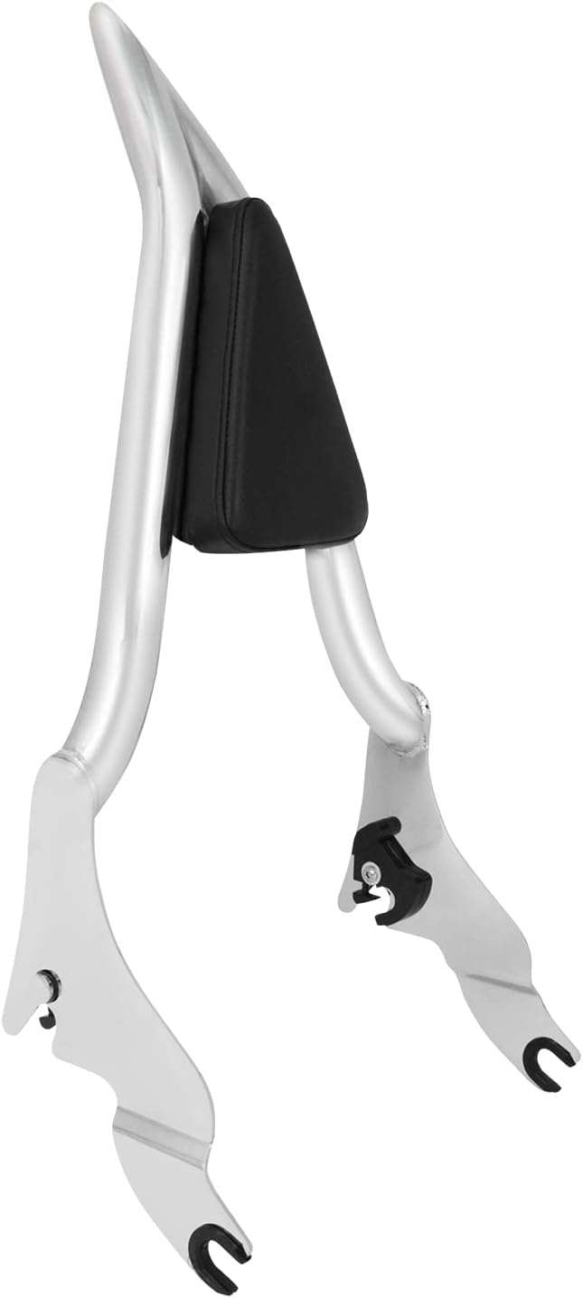 HCmotorku Motorrad Abnehmbare Beifahrer-Rückenlehne hinten Sissy Bar mit Kissen Pad passend für Harl