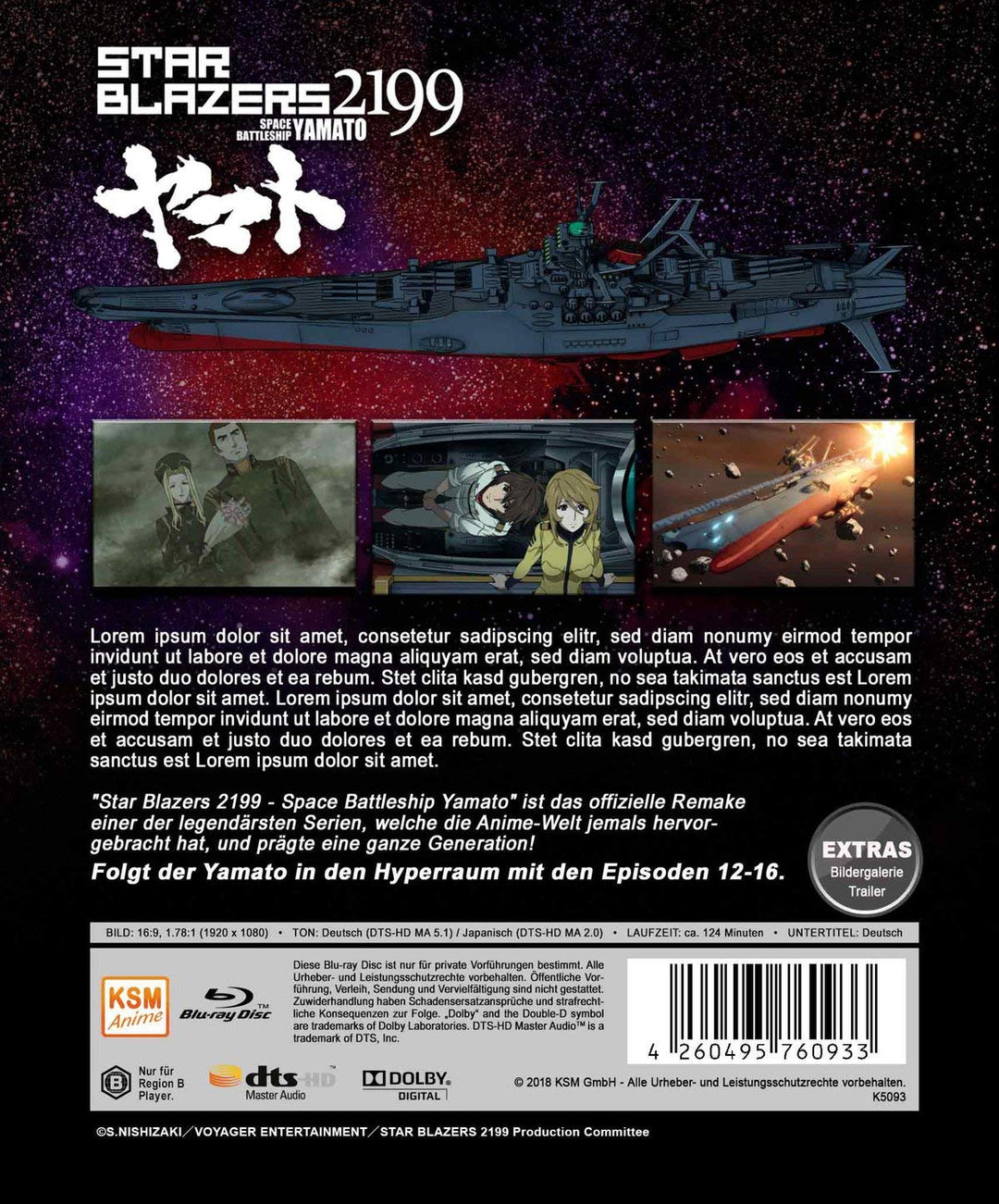 Star Blazers 2199 - Space Battleship Yamato - Volume 3: Episode 12-16 [Blu-ray], Blu-ray