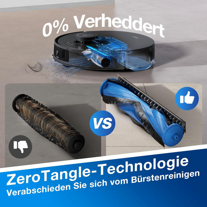ECOVACS DEEBOT N20 PRO Plus Saugroboter mit Wischfunktion, Automatischer Entleerung Station, 8000Pa