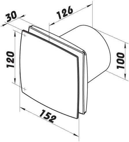 VENTS Haus-/Badlüfter - Ø100mm (5372)