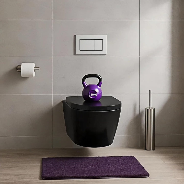 Toilettendeckel mit Absenkautomatik,wc sitz d form,Quick Release Funktion für einfache Montage & Rei
