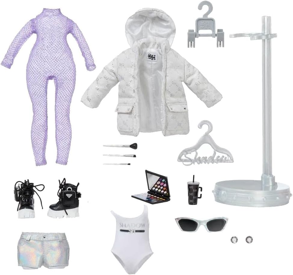 SHADOW HIGH Rainbow High Dia MANTE - Lila Modepuppe mit modischem Outfit und mehr als 10 bunten Spie
