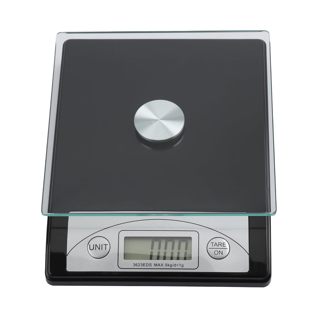 Genie 3623 EDS Digitale Briefwaage (von 1 g bis 5000 g; aus robustem Kunststoff inkl. Glasteller; LC