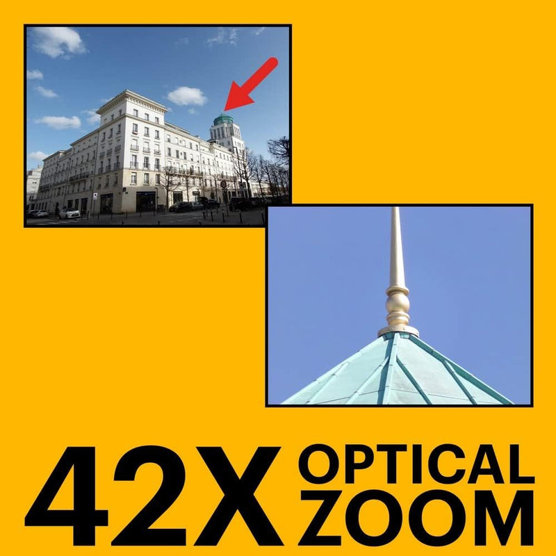 KODAK Pixpro Astro Zoom AZ425 – Digitalkamera Bridge, 42-facher optischer Zoom, 24 mm Weitwinkel, 20