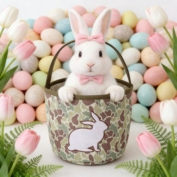 Osterkorb Kinder mit Henkel Osterkörbchen Osterhasen Osternester zum Befüllen Körbchen Kinder Ostern