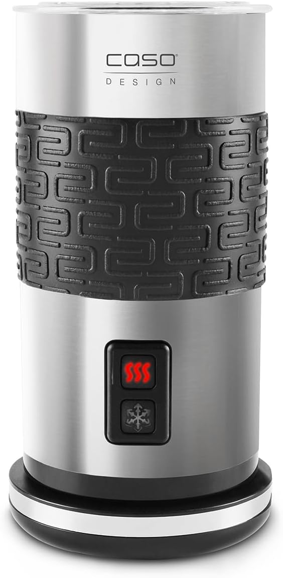 CASO Fomini Crema Inox–Design Milchaufschäumer,für cremigen Milchschaum kalt und heiss,ideal für Lat