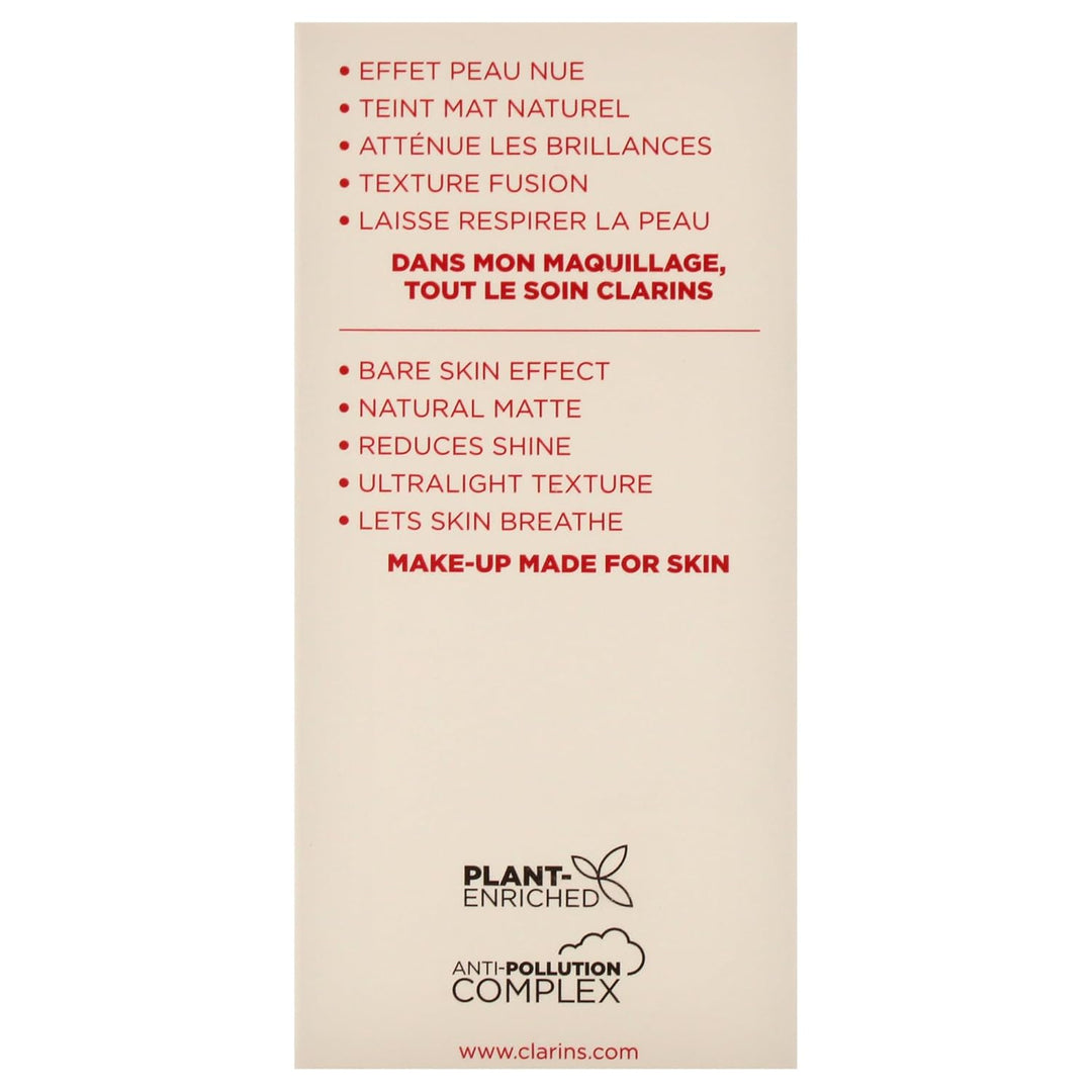 Clarins ILLUSION VELVET TEINT MAT NATUREL & HYDRATATION Nr.105N 3, 30 ml, Nr.105N