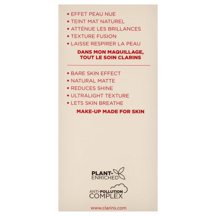 Clarins ILLUSION VELVET TEINT MAT NATUREL & HYDRATATION Nr.105N 3, 30 ml, Nr.105N