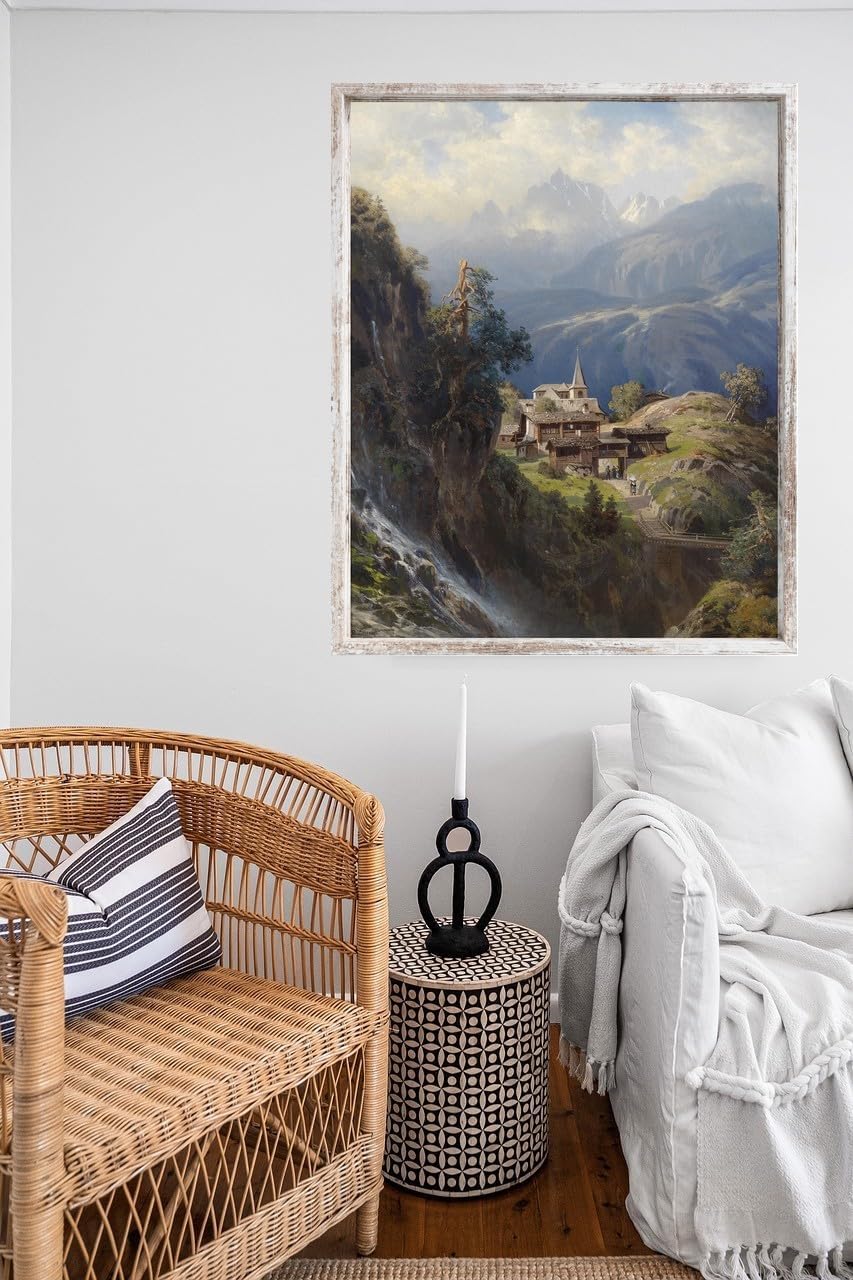 rahmengalerie24 Schattenfugenrahmen 70x100 cm Vintage für Leinwand Bilderrahmen Keilrahmen für Leinw