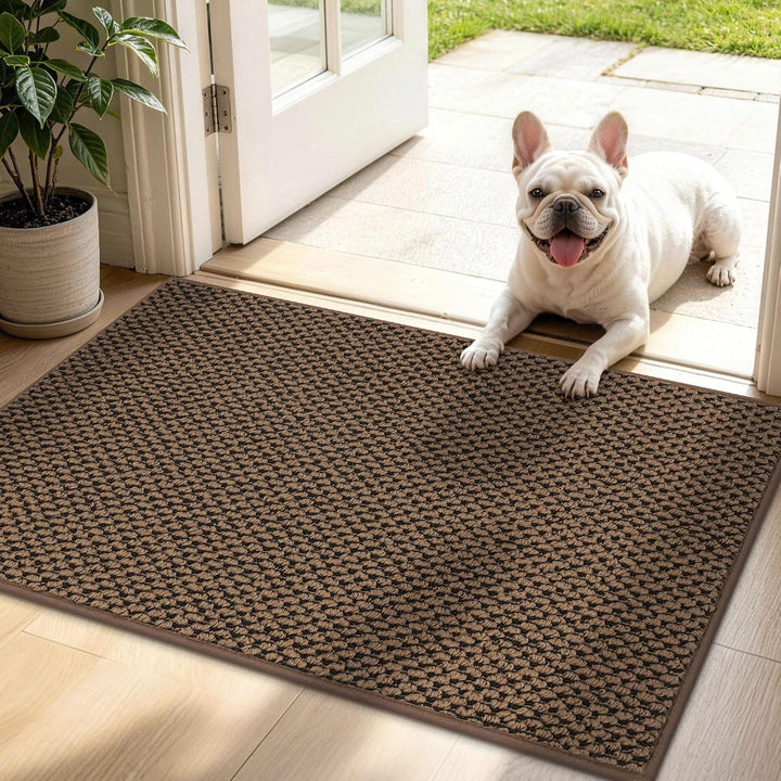 JSEI Fussmatte Innen 50 x 80 cm, Schmutzfangmatte rutschfest waschbar, Türmatte für Haustür Flur Ein