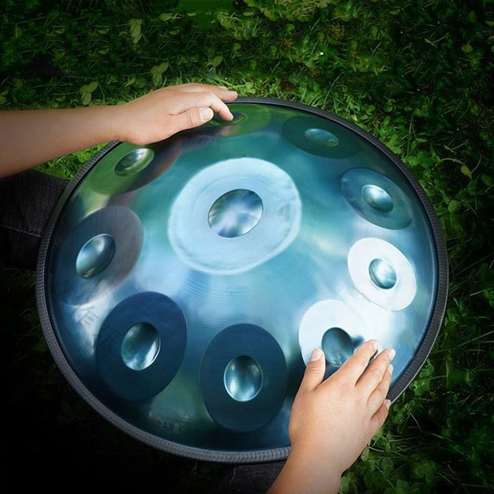 Handtrommel, Handpan-Drum-Instrument In D-Moll 9/10/12 Noten 56cm Stahl-Handpan-Trommel Mit Handpan