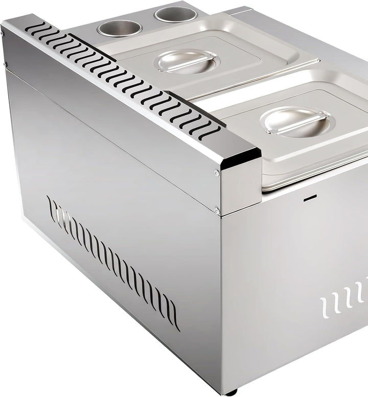 Professionelle Doppelfriteuse Gas 2x6L für Gastro | Friteuse mit Fett und Öl, Deep Fryer für Pommes