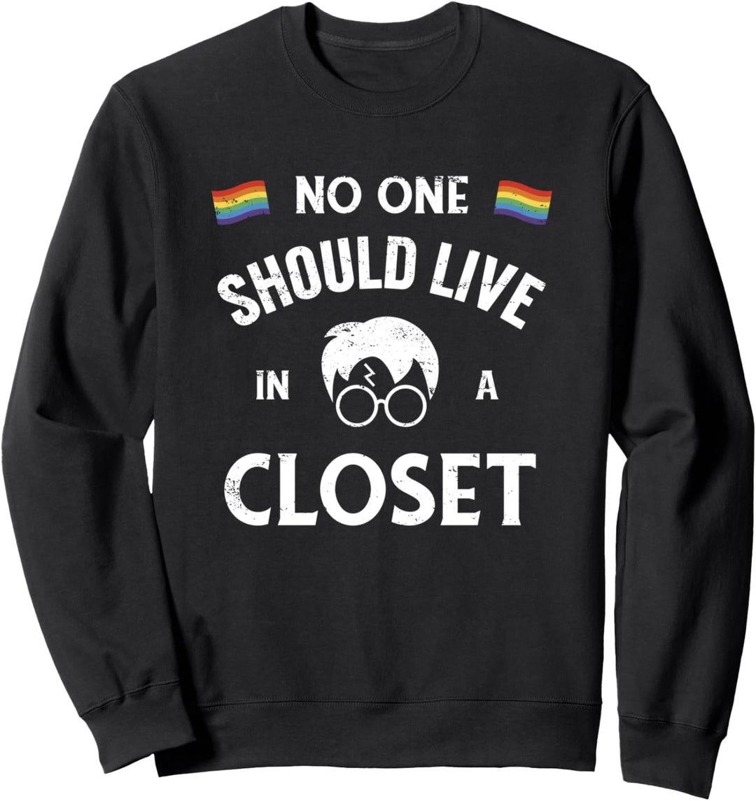 Niemand sollte in einem Closet Pride LGBT Shirt leben Sweatshirt