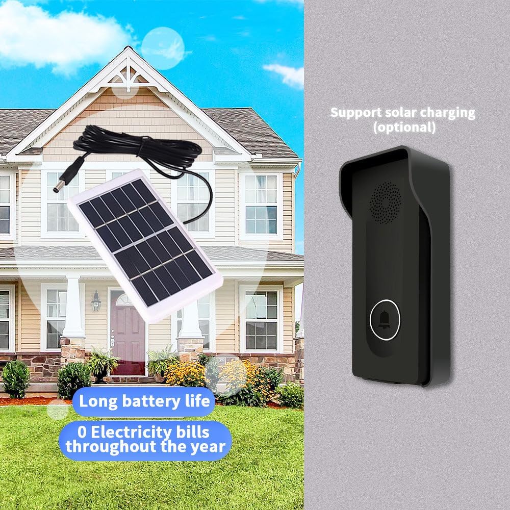 ANJIELO SMART Kabellose Türklingel, integriertes drahtloses Signal, Zwei-Wege-Gegensprechanlage, Ein
