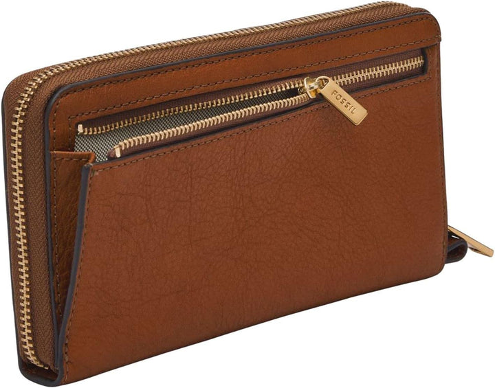 Fossil Damen Liza Zip Clutch 19.53cm L x 2.54cm W x 11.43cm H Stripes, 19.53cm L x 2.54cm W x 11.43c