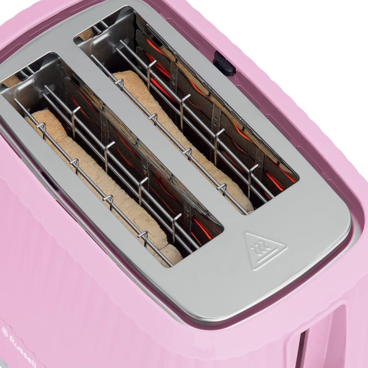 Russell Hobbs Toaster [für 2 Scheiben] Eden (6 Bräunungsstufen, Hebefunktion, Auftau-, Aufwärm- & St