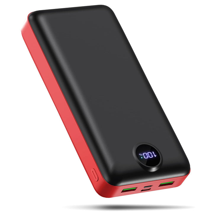 PowerBank 50000mAh grosse kapazität, 22,5W schnelles Aufladen externer Akku USB-C 3 Ausgänge und 2 E