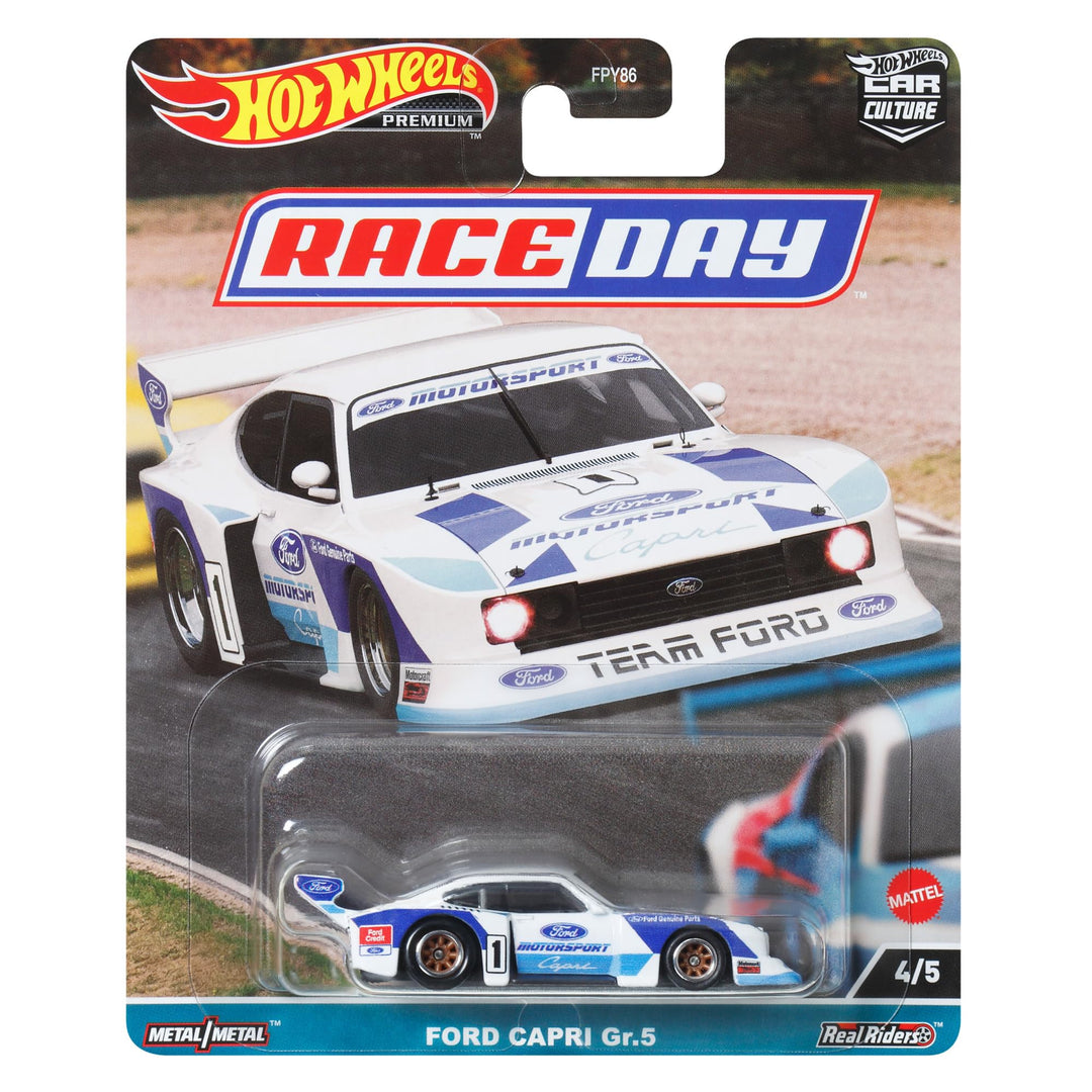 Hot Wheels Collector 77 Ford Capri GP5 im Massstab 1:64 für Kinder ab 3 Jahren