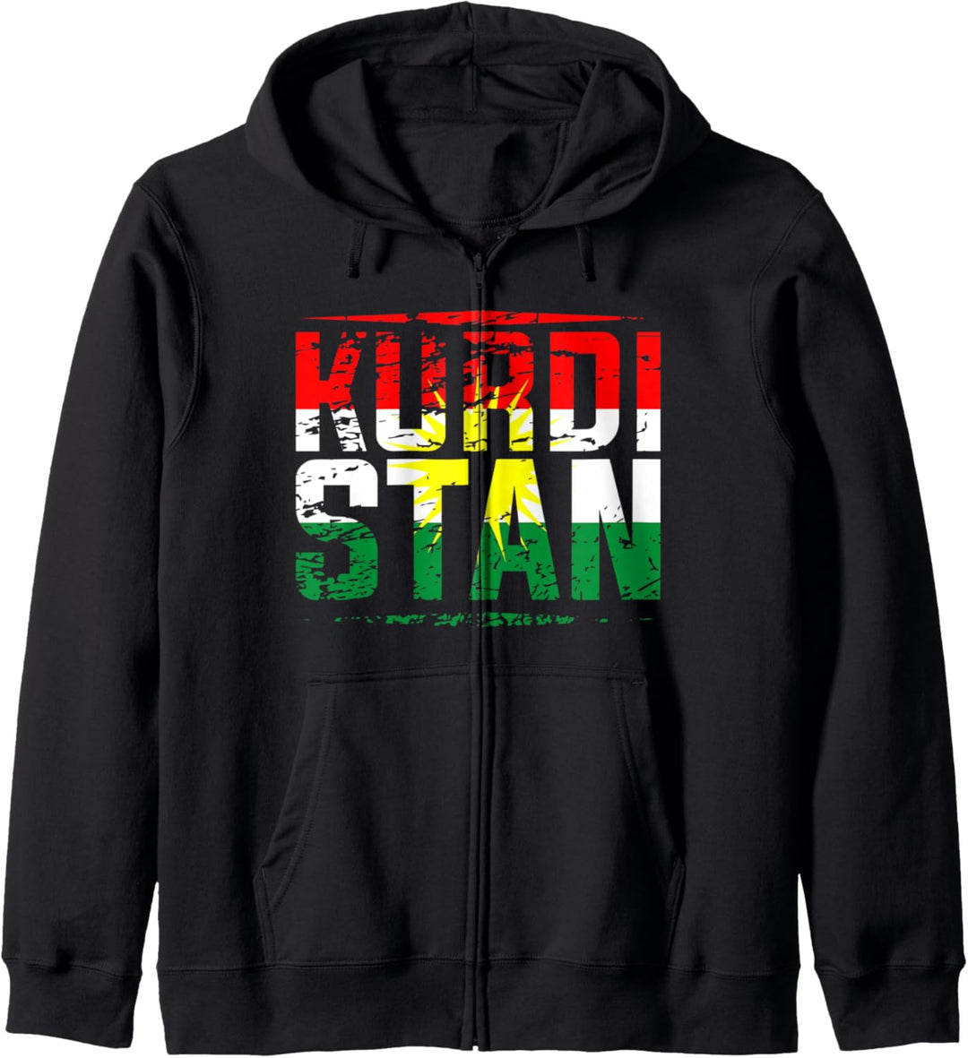 Kurdistan Flagge Rojava Kurdish Kurdische Lustiges Kurden Kapuzenjacke