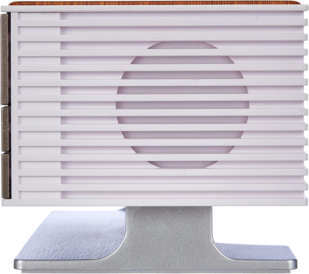 Technoline mit Qi-Ladefläche Retro WT487 Wireless Charger, Holz-Optik, 16,7 x 8,7 x 7,8 cm