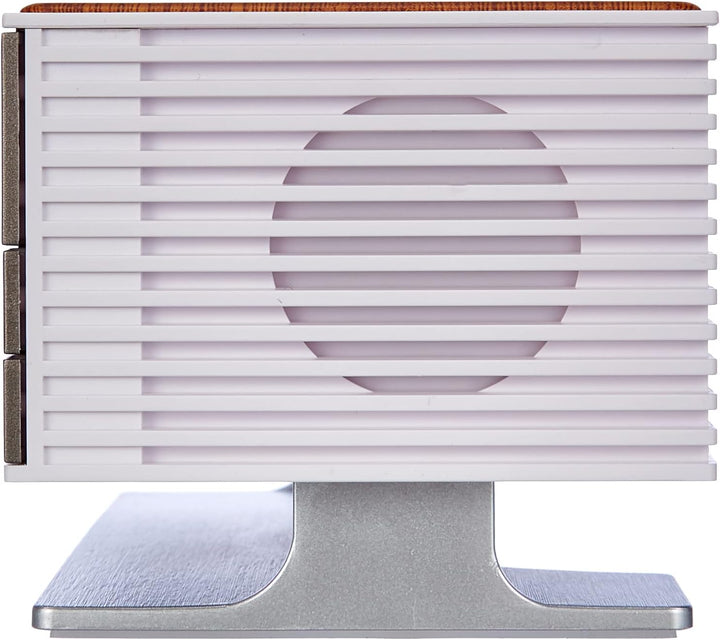 Technoline mit Qi-Ladefläche Retro WT487 Wireless Charger, Holz-Optik, 16,7 x 8,7 x 7,8 cm