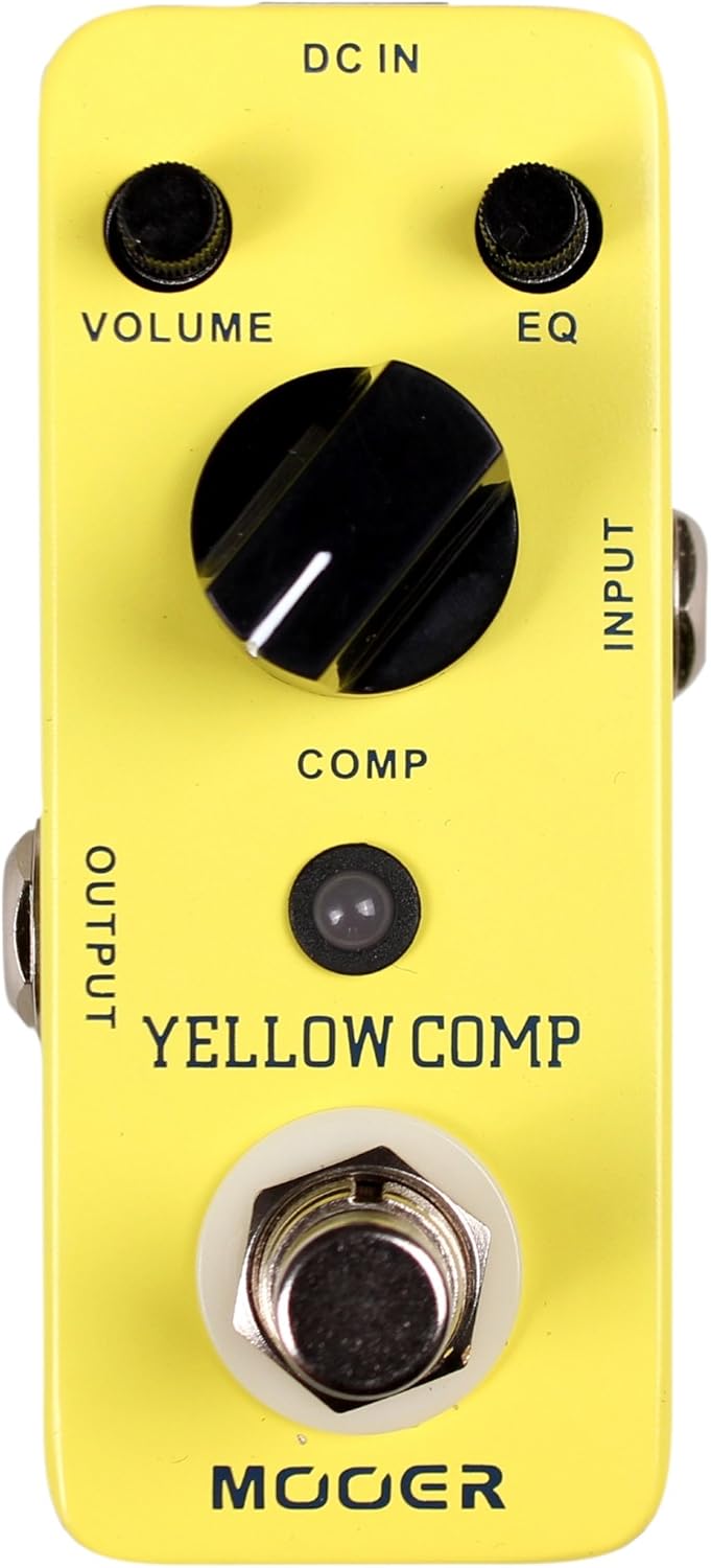 Mooer MCS2 Yellow Compression Effects Pedal Single, Single