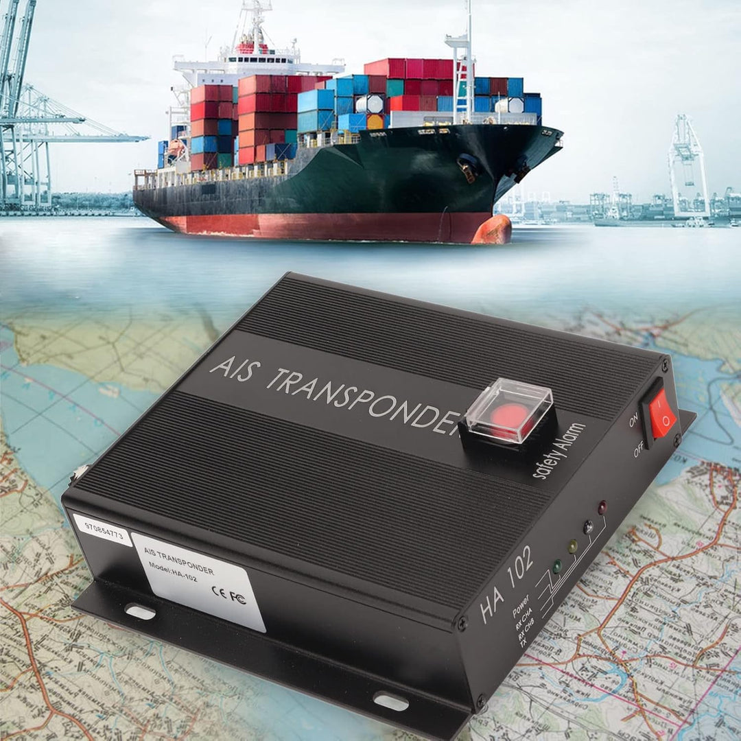 AIS-Transceiver, 156,025 Bis 162,025 MHz DSC-Empfang Marine-Zweikanal-AIS-Empfänger-Transponder mit