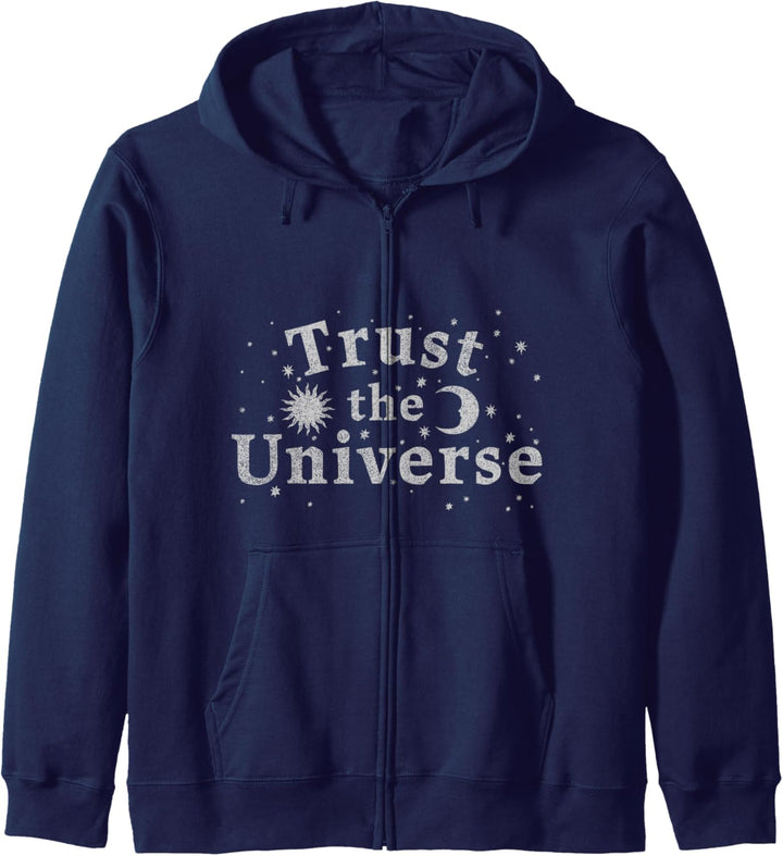 Trust The Universe Sun Moon And Stars Sketch Kapuzenjacke