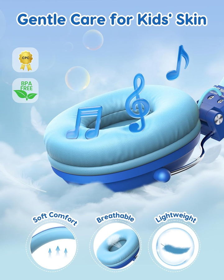 awatrue Kinder Kopfhörer, 74/85dB Lautstärkegrenze Kopfhörer Kinder mit Kabel, Stereo Sound, HD-Ton,