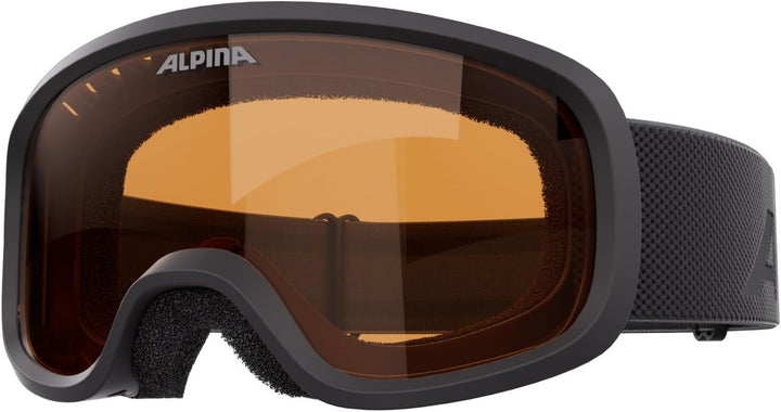 ALPINA PINEY - Beschlagfreie, Extrem Robuste & Bruchsichere Skibrille Mit 100% UV-Schutz Für Kinder